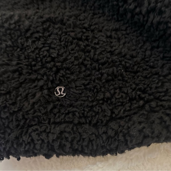LULULEMON Warm Restore Sherpa Pullover Size XS/S Women’s Black Fleece Mock Neck - Picture 5 of 10